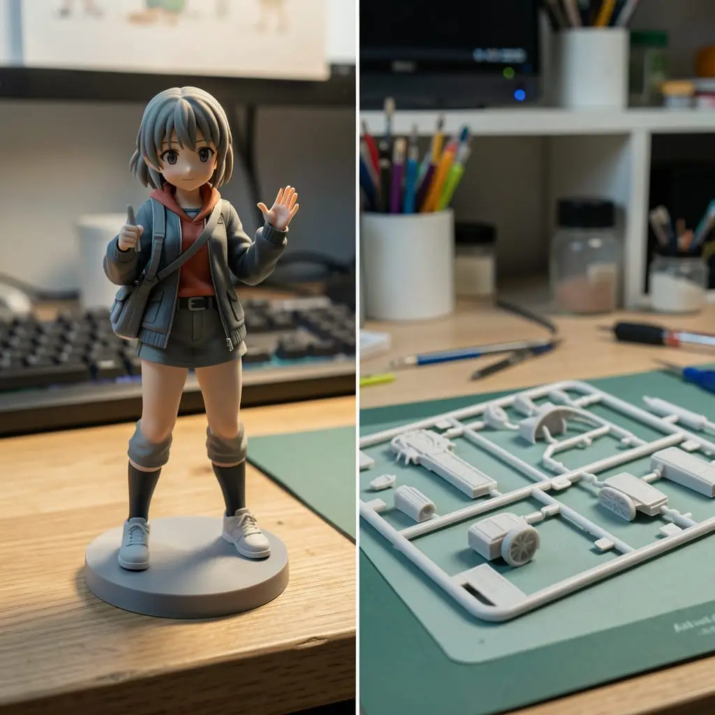 Comparaison entre impression 3D et kit résine traditionnel