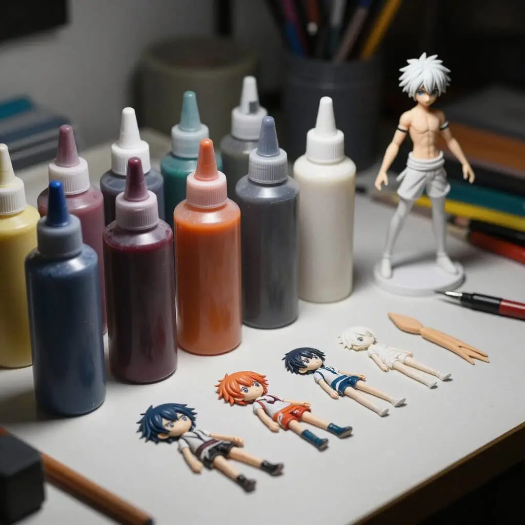 Différents types de peintures pour figurines Garage Kit