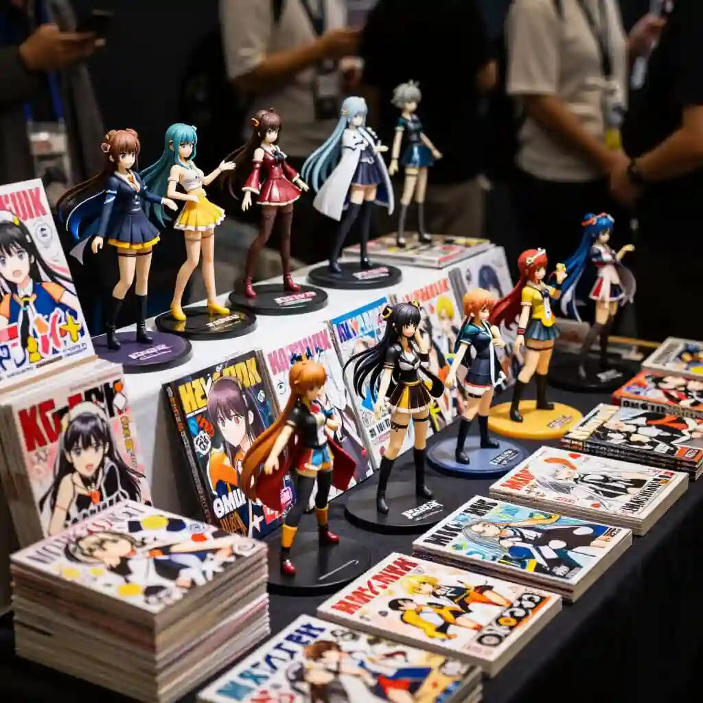 Figurines artisanales présentées aux côtés de créations indépendantes japonaises