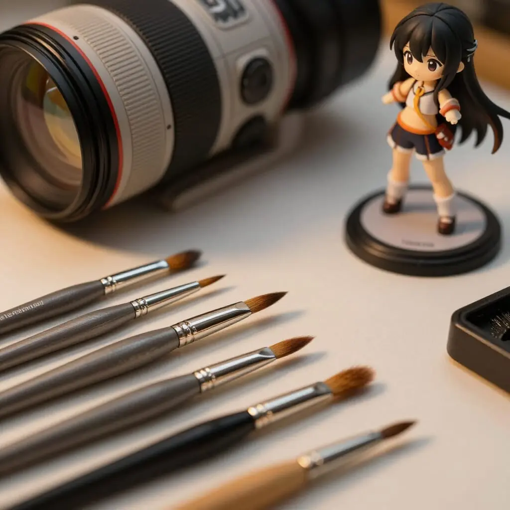 Pinceaux et outils de peinture pour figurines