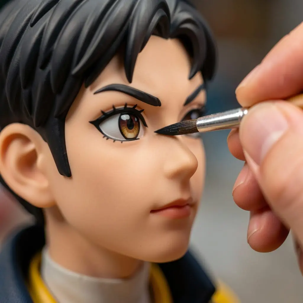 Peinture des yeux sur une figurine Garage Kit