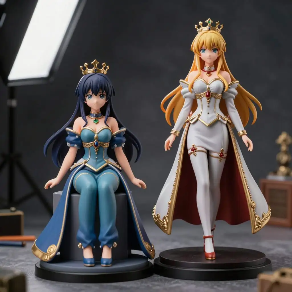 Évolution du niveau de peinture sur une figurine en résine